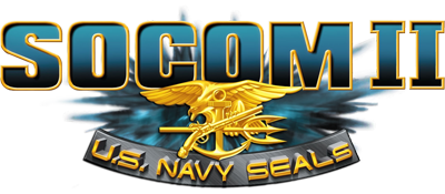 SOCOM II US Navy Seals title screen for Playstation 2